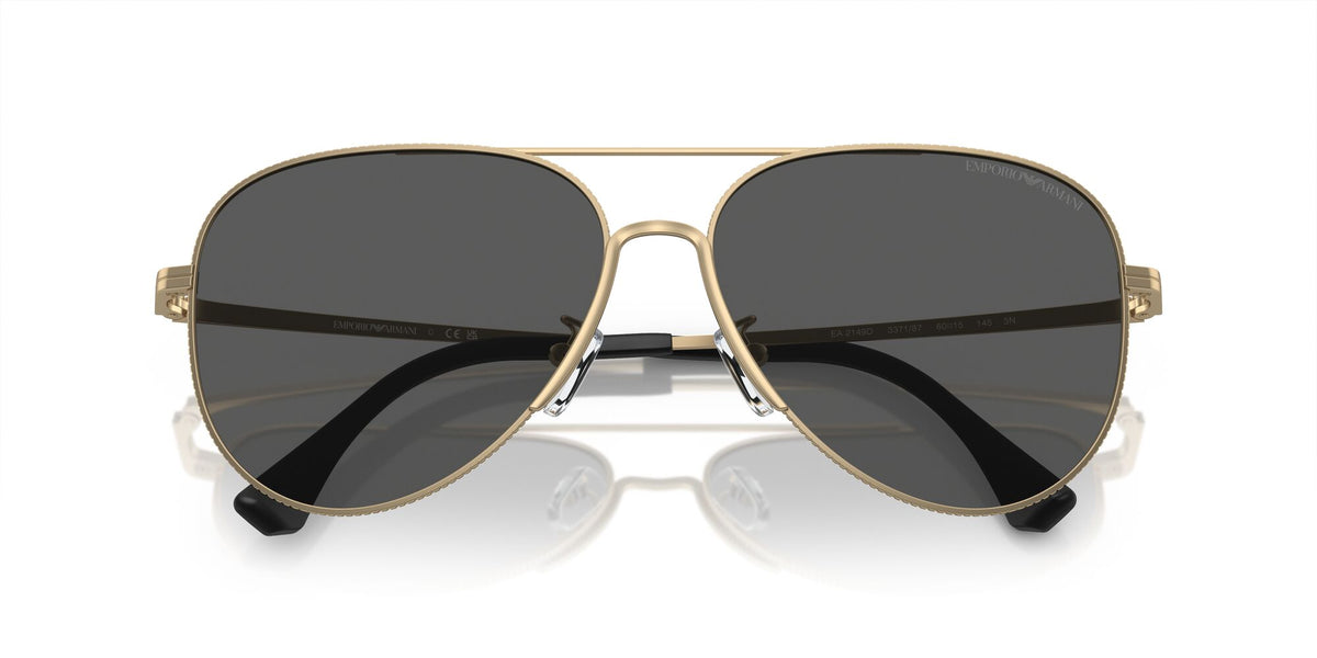Emporio Armani  0EA2149D 337187 60 Matte Pale Gold/ Dark Grey 60 / Polyamide / Metal / Metal