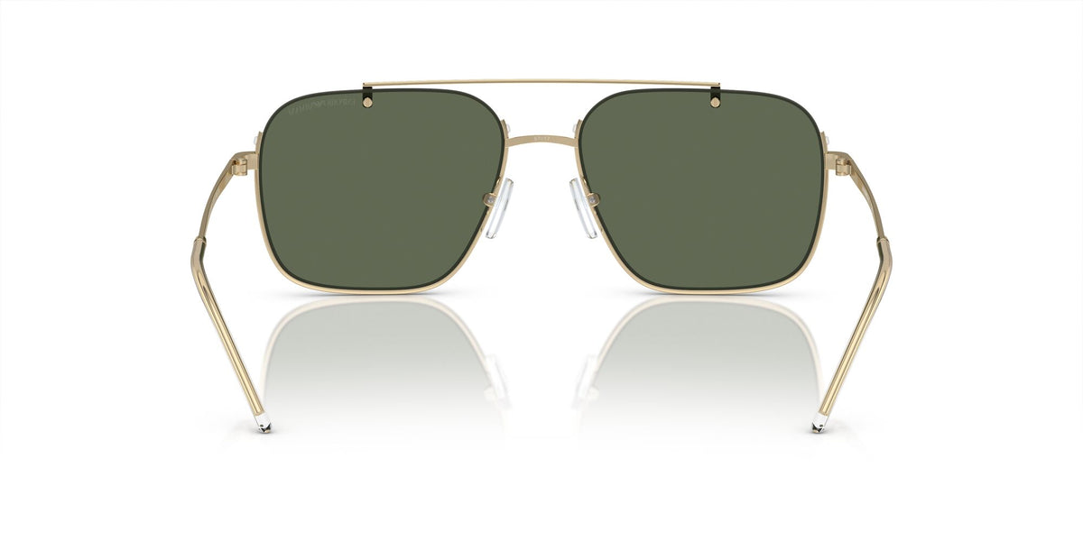 Emporio Armani  0EA2150 301371 57 Shiny Pale Gold/ Dark Green 57 / Polycarbonate / Metal / Metal