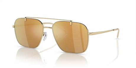 Emporio Armani  0EA2150 301378 57 Shiny Pale Gold/ Dark Violet Mirror Silver 57 / Polycarbonate / Metal / Metal
