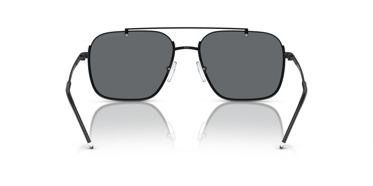 Emporio Armani  0EA2150 30146G 57 Shiny Black/ Light Grey Mirror Black 57 / Polycarbonate / Metal / Metal