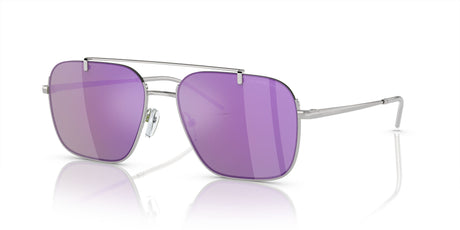Emporio Armani  0EA2150 30154V 57 Shiny Silver/ Grey Mirror Violet 57 / Polycarbonate / Metal / Metal