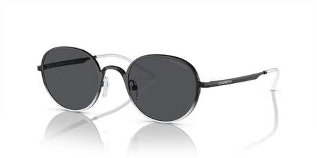 Emporio Armani 0EA2151 337287 48 Shiny Black/White/ Dark Grey