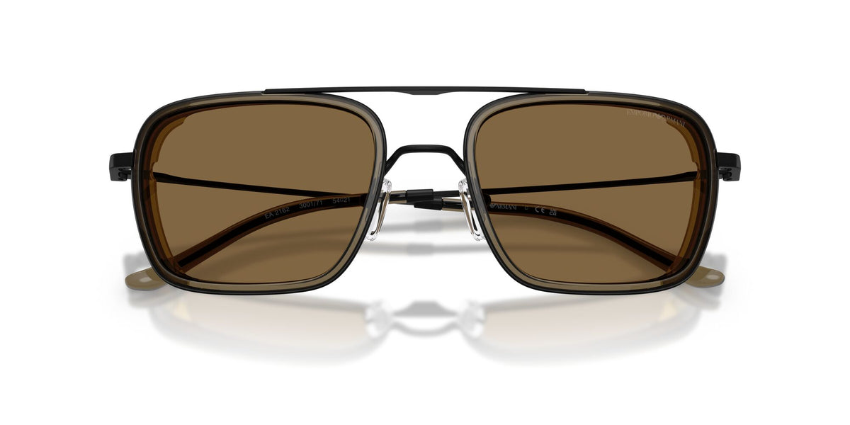 Emporio Armani  EA2162 300171 54 Matte Black / Dark Green