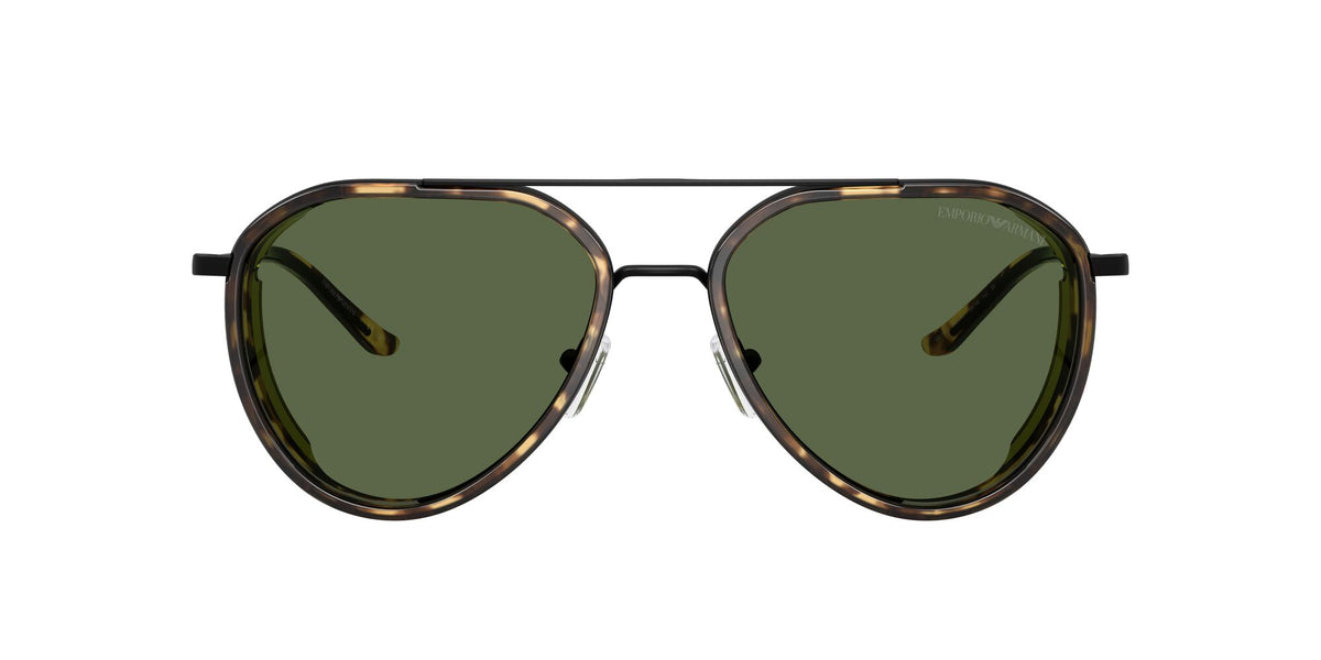 Emporio Armani  EA2163 300171 56 Matte Black / Dark Green