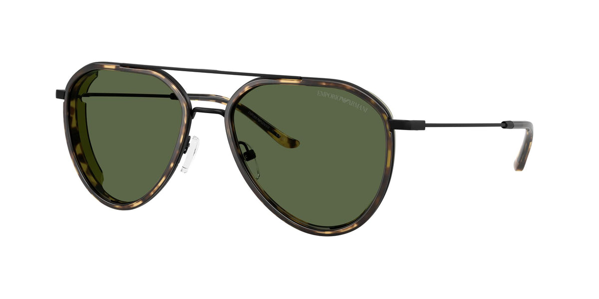 Emporio Armani  EA2163 300171 56 Matte Black / Dark Green