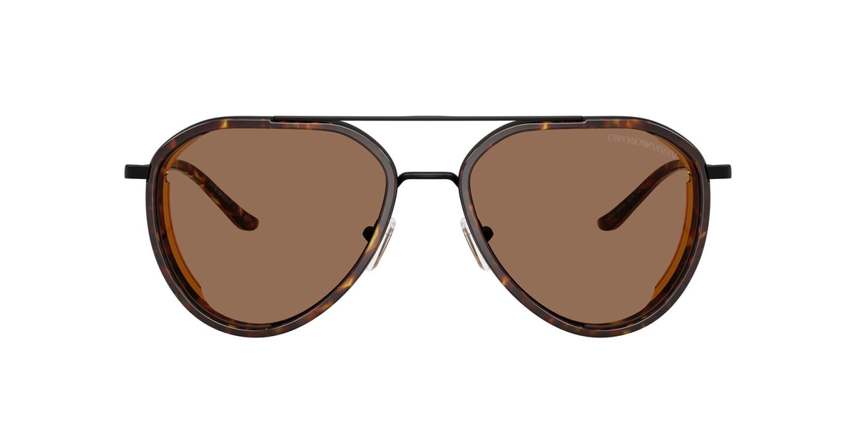 Emporio Armani  EA2163 300173 56 Matte Black / Dark Brown