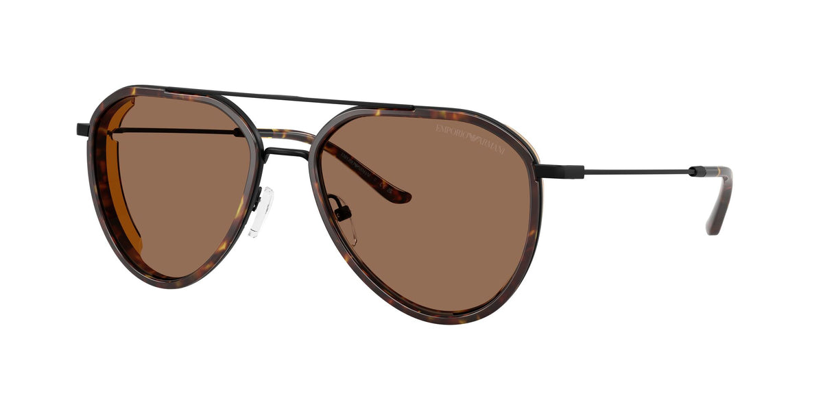 Emporio Armani  EA2163 300173 56 Matte Black / Dark Brown