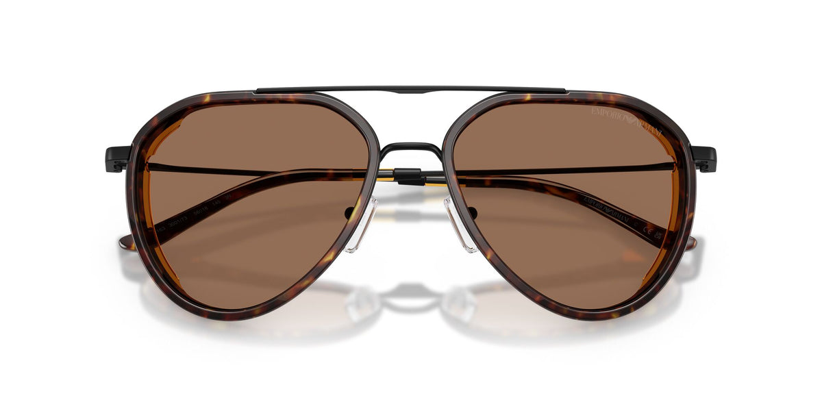 Emporio Armani  EA2163 300173 56 Matte Black / Dark Brown