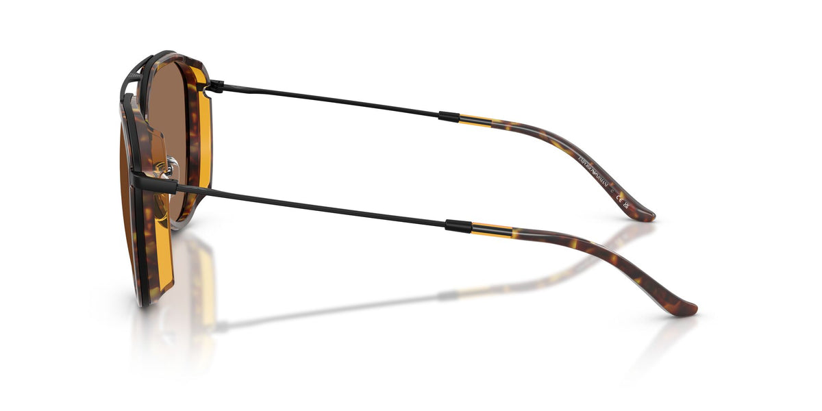 Emporio Armani  EA2163 300173 56 Matte Black / Dark Brown