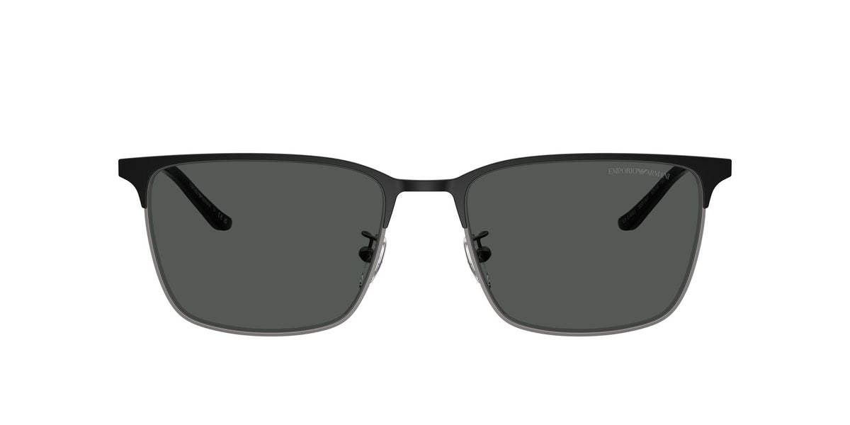 Emporio Armani  EA2164D 300187 57 Matte Gunmetal/Black / Dark Grey
