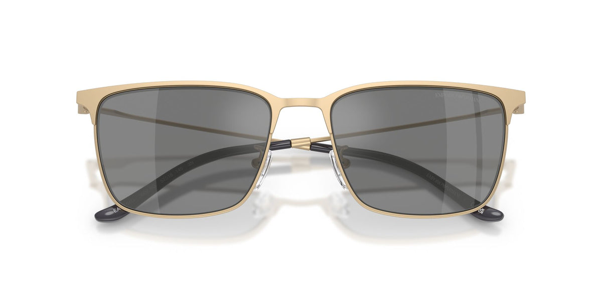 Emporio Armani  EA2164D 30026G 57 Matte Pale Gold / Grey Mirror Silver