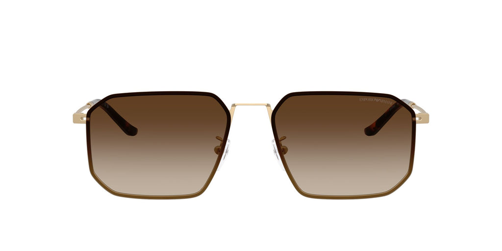 Emporio Armani  EA2165D 300213 58 Matte Pale Gold / Gradient Brown