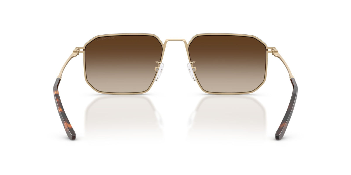 Emporio Armani  EA2165D 300213 58 Matte Pale Gold / Gradient Brown