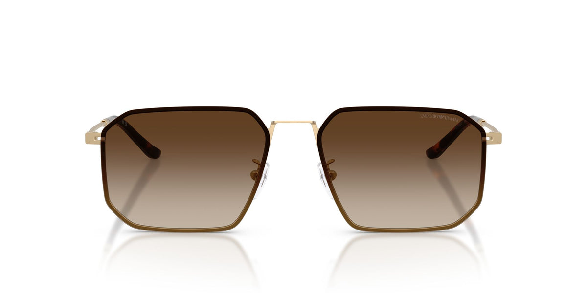 Emporio Armani  EA2165D 300213 58 Matte Pale Gold / Gradient Brown