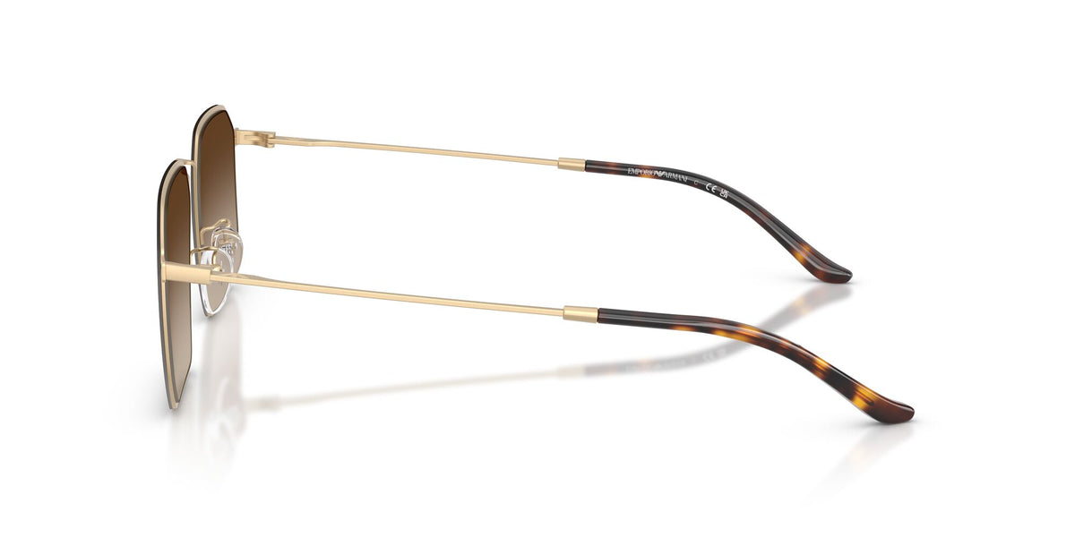 Emporio Armani  EA2165D 300213 58 Matte Pale Gold / Gradient Brown