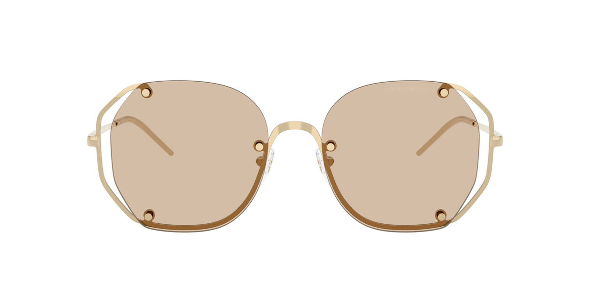 Emporio Armani 0EA2168 301393 54 Shiny Pale Gold/ Light Brown