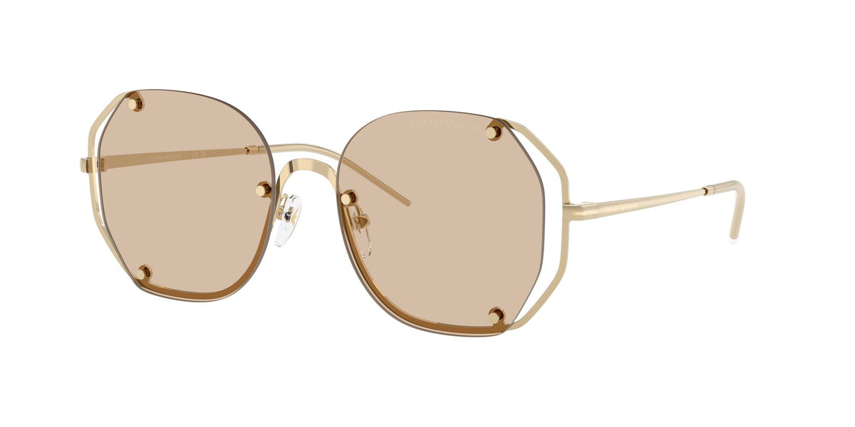 Emporio Armani 0EA2168 301393 54 Shiny Pale Gold/ Light Brown