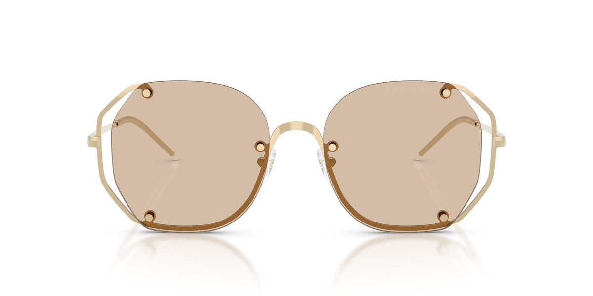 Emporio Armani 0EA2168 301393 54 Shiny Pale Gold/ Light Brown