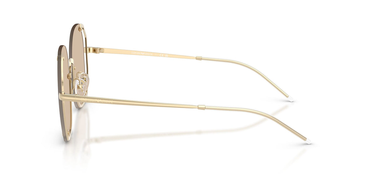 Emporio Armani 0EA2168 301393 54 Shiny Pale Gold/ Light Brown