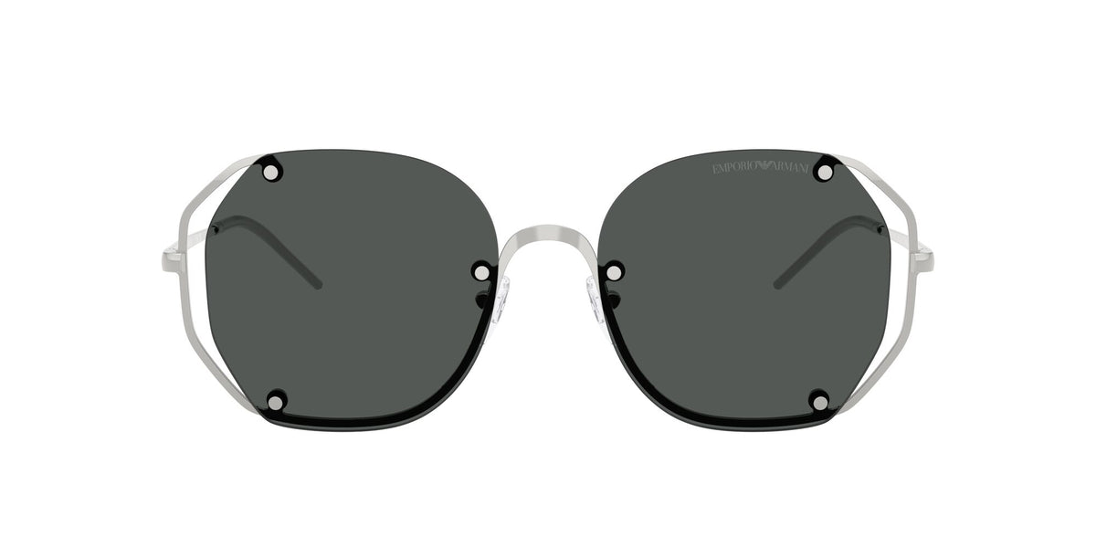 Emporio Armani 0EA2168 301587 54 Shiny Silver/ Dark Grey