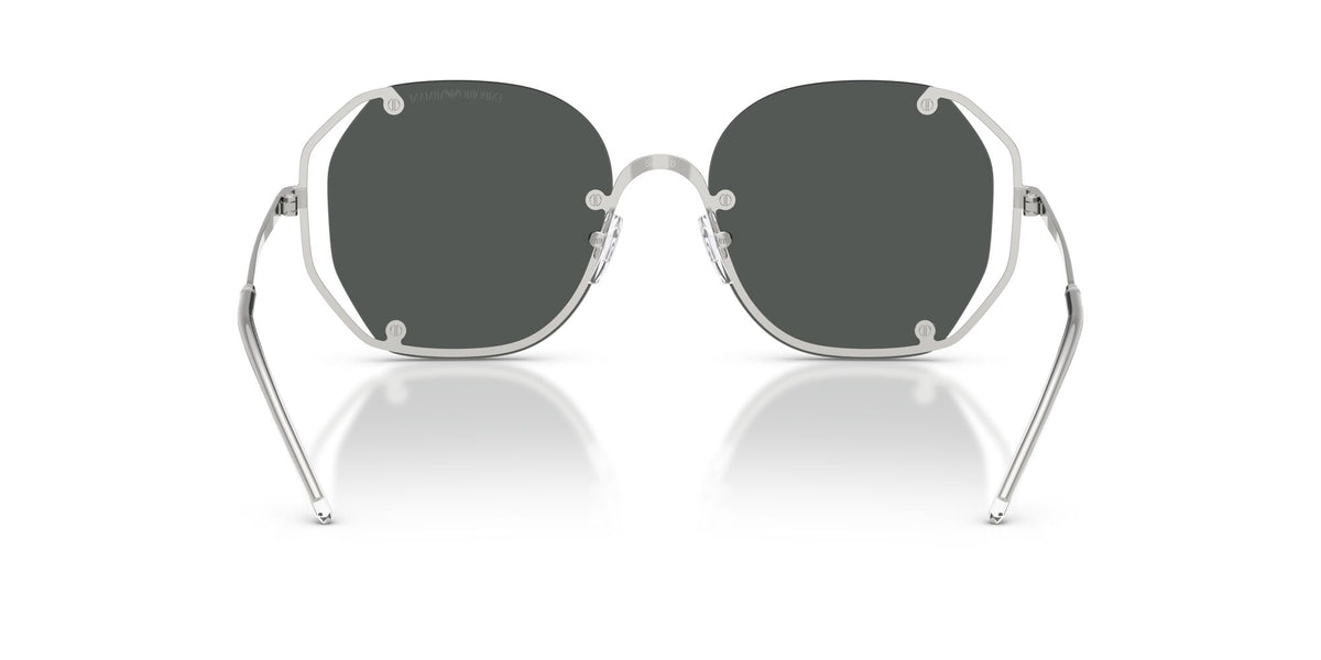 Emporio Armani 0EA2168 301587 54 Shiny Silver/ Dark Grey