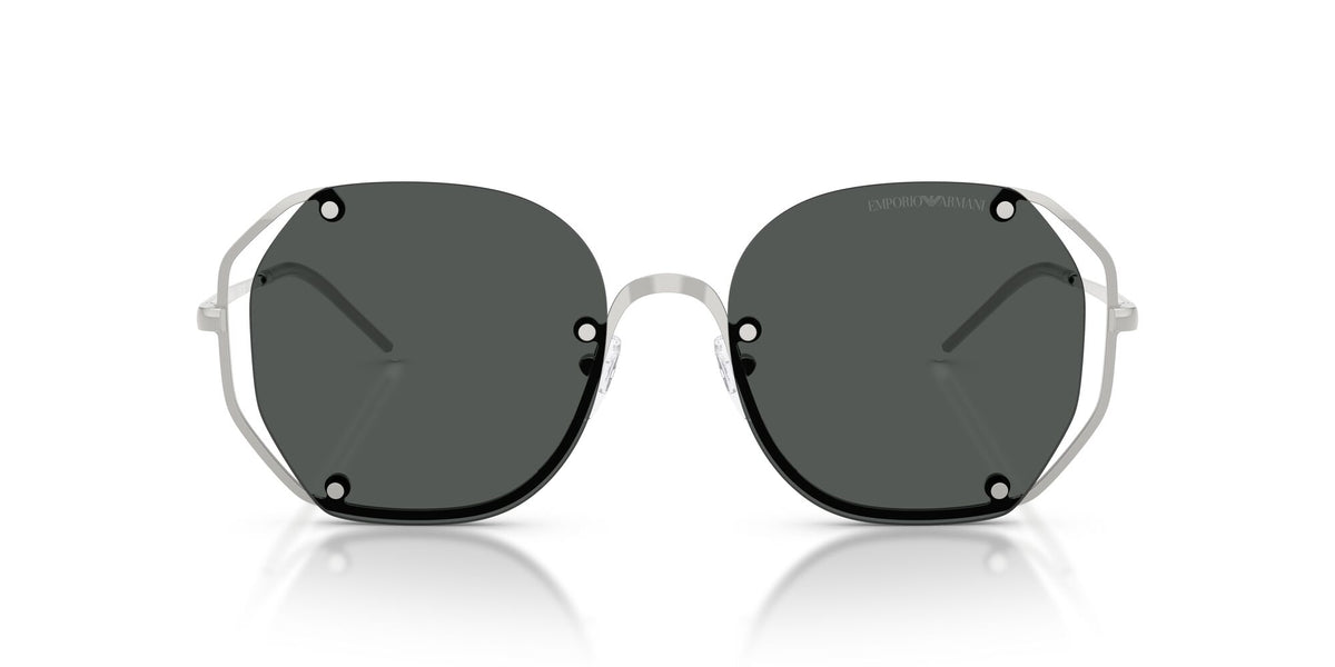 Emporio Armani 0EA2168 301587 54 Shiny Silver/ Dark Grey