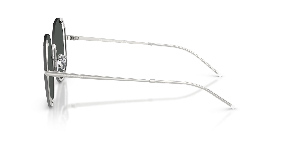 Emporio Armani 0EA2168 301587 54 Shiny Silver/ Dark Grey