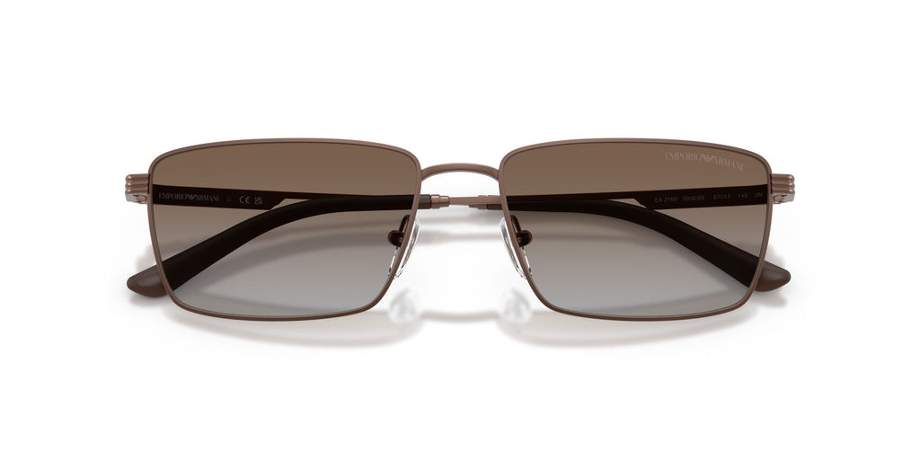 Emporio Armani 0EA2169 300689 57 Matte Bronze/ Grey Gradient Brown