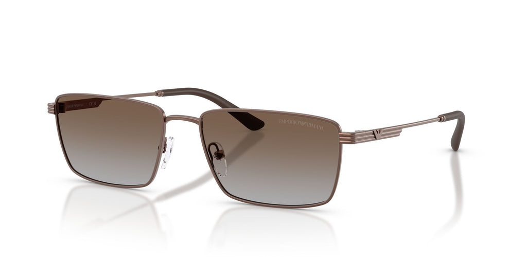 Emporio Armani 0EA2169 300689 57 Matte Bronze/ Grey Gradient Brown