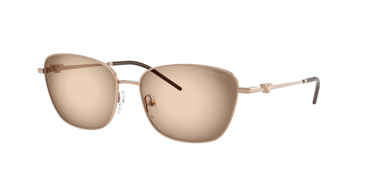 Emporio Armani 0EA2170 301113 57 Shiny Rose Gold/ Brown Grey Gradient
