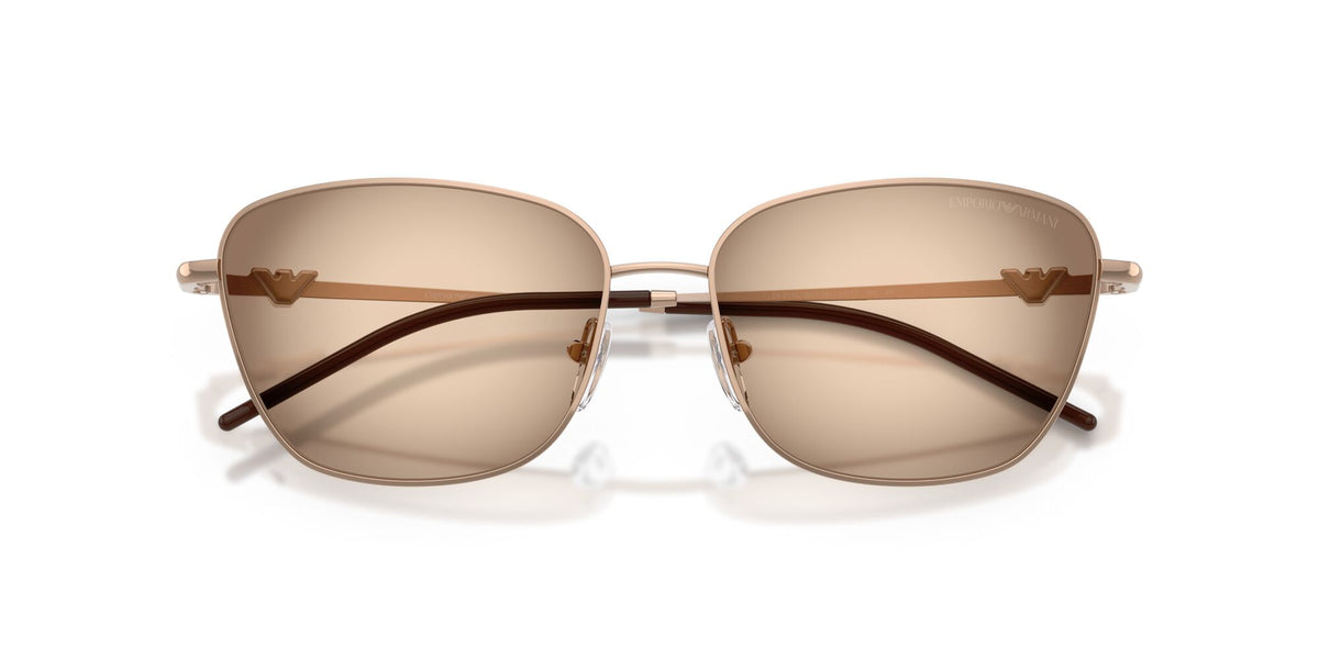 Emporio Armani 0EA2170 301113 57 Shiny Rose Gold/ Brown Grey Gradient