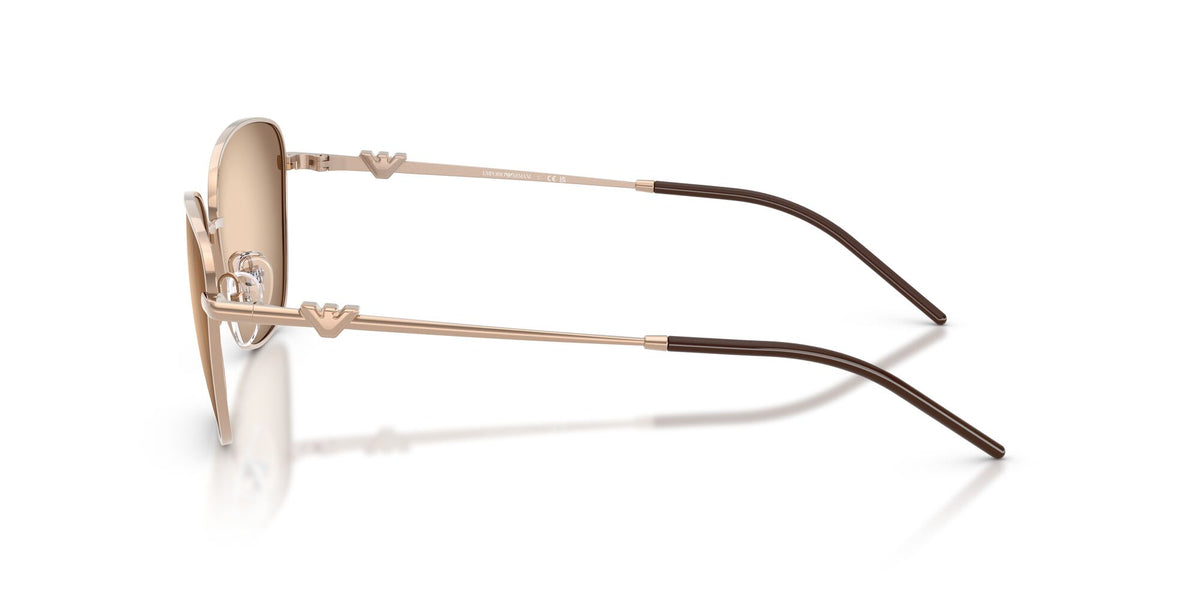 Emporio Armani 0EA2170 301113 57 Shiny Rose Gold/ Brown Grey Gradient