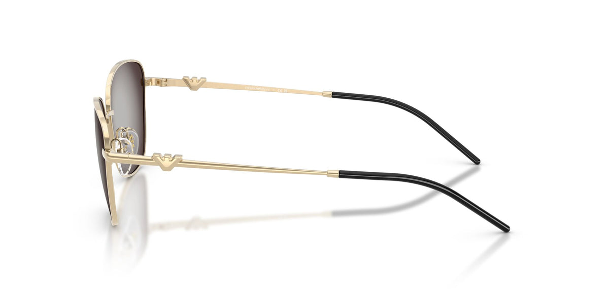 Emporio Armani 0EA2170 30138G 57 Shiny Pale Gold/ Grey Gradient Black