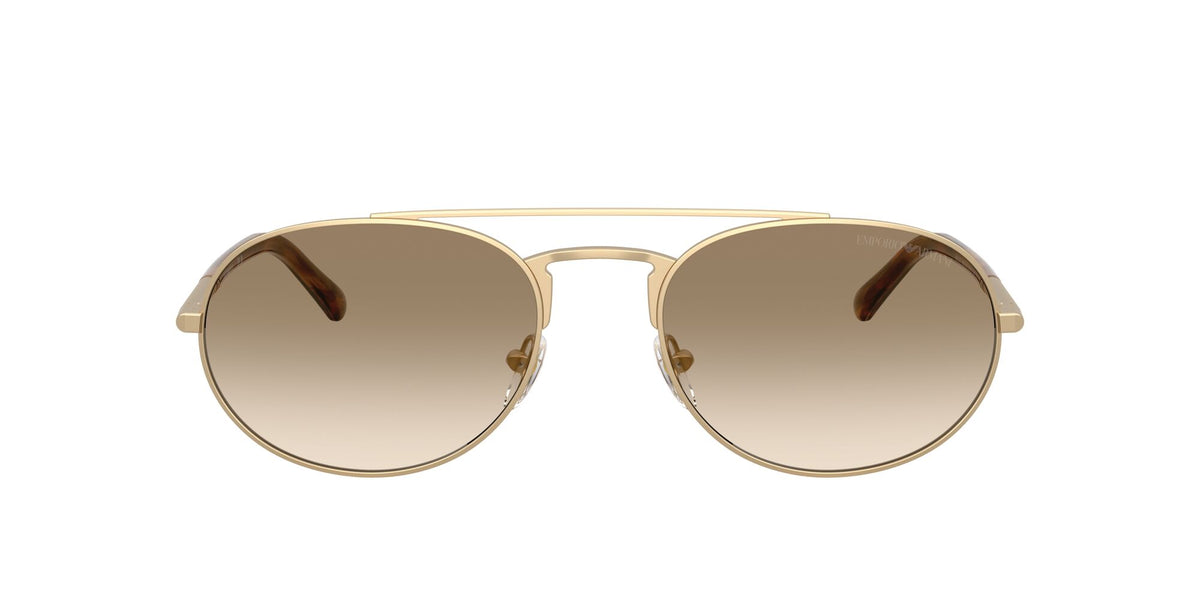 Emporio Armani 0EA2171 300213 57 Matte Pale Gold/ Yellow Gradient Brown