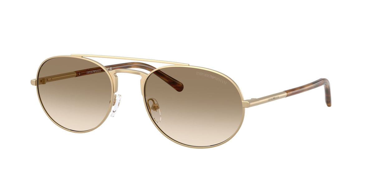 Emporio Armani 0EA2171 300213 57 Matte Pale Gold/ Yellow Gradient Brown