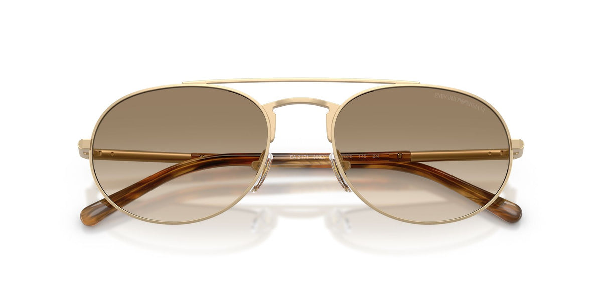 Emporio Armani 0EA2171 300213 57 Matte Pale Gold/ Yellow Gradient Brown