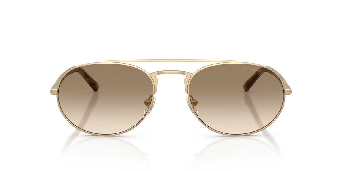 Emporio Armani 0EA2171 300213 57 Matte Pale Gold/ Yellow Gradient Brown