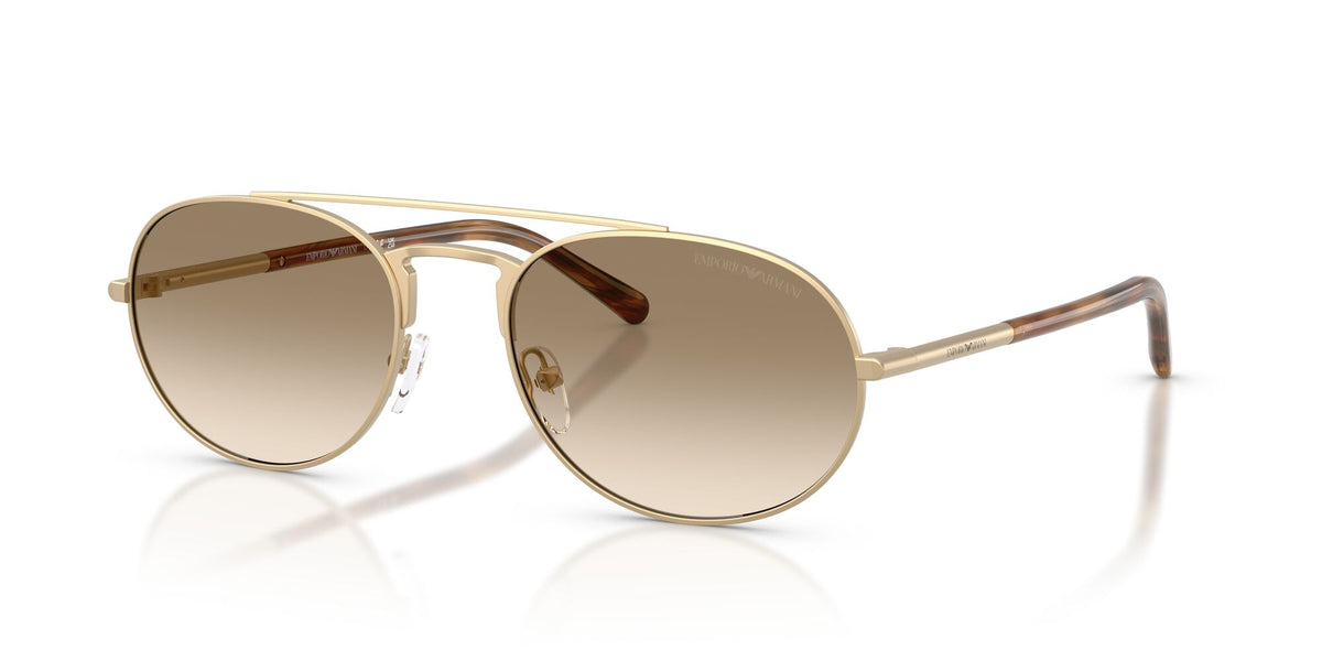 Emporio Armani 0EA2171 300213 57 Matte Pale Gold/ Yellow Gradient Brown
