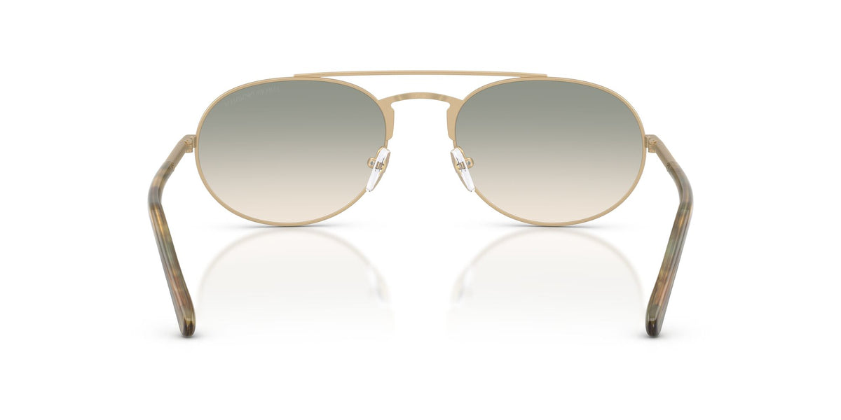 Emporio Armani 0EA2171 30022C 57 Matte Pale Gold/ Brown Gradient Green