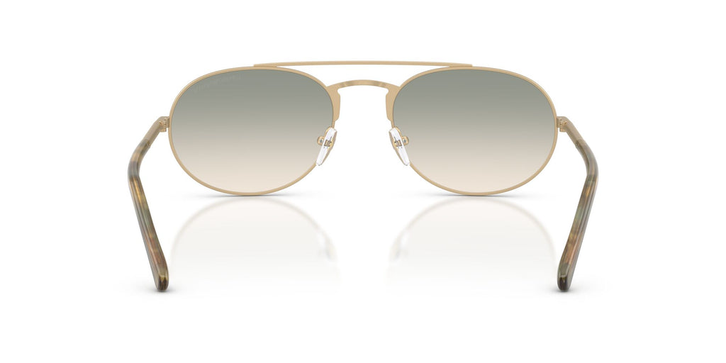 Emporio Armani 0EA2171 30022C 57 Matte Pale Gold/ Brown Gradient Green