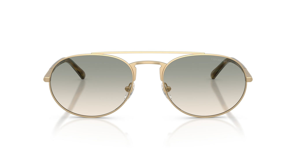 Emporio Armani 0EA2171 30022C 57 Matte Pale Gold/ Brown Gradient Green