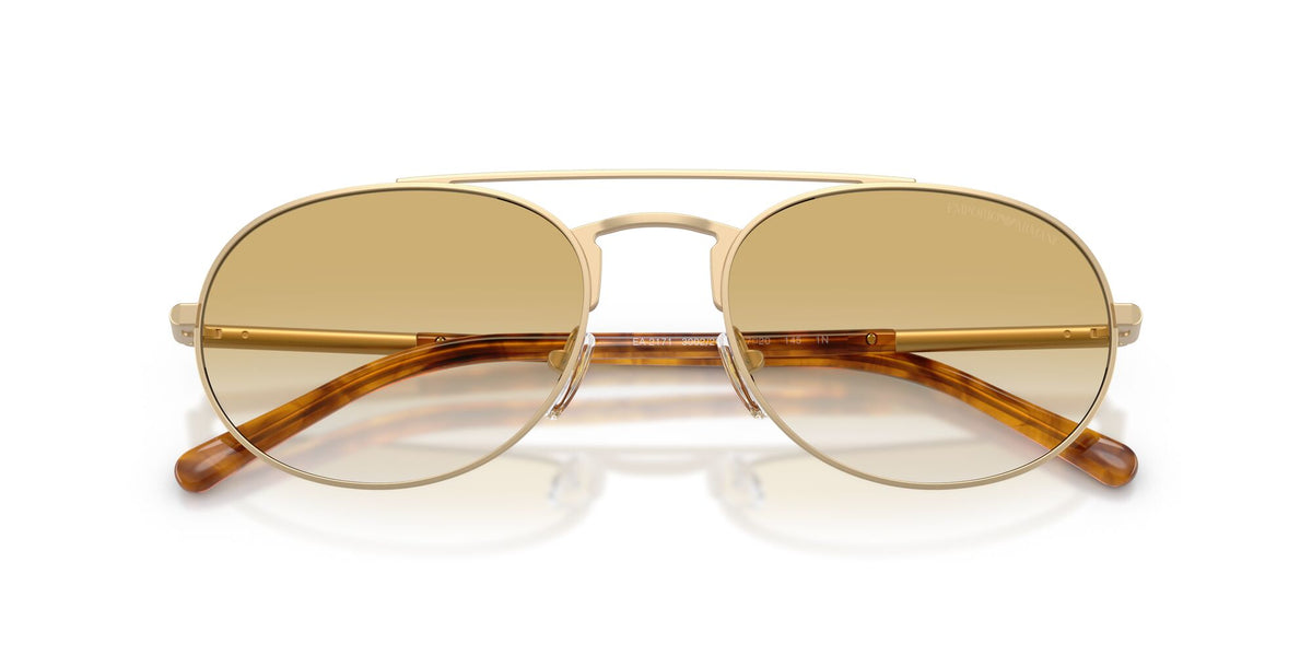 Emporio Armani 0EA2171 30022Q 57 Matte Pale Gold/ Clear Gradient Yellow