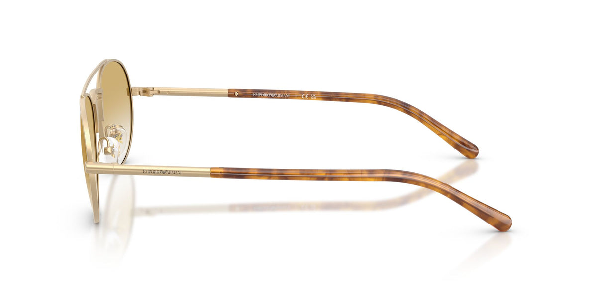 Emporio Armani 0EA2171 30022Q 57 Matte Pale Gold/ Clear Gradient Yellow