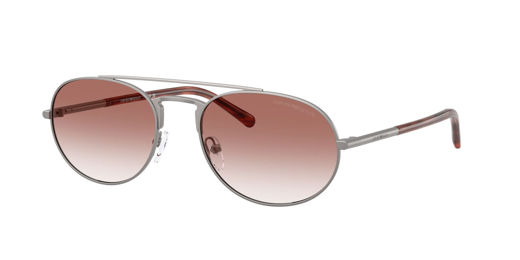 Emporio Armani 0EA2171 30038D 57 Matte Gunmetal/ Clear Gradient Pink