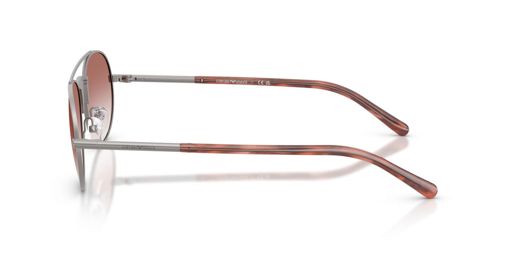 Emporio Armani 0EA2171 30038D 57 Matte Gunmetal/ Clear Gradient Pink
