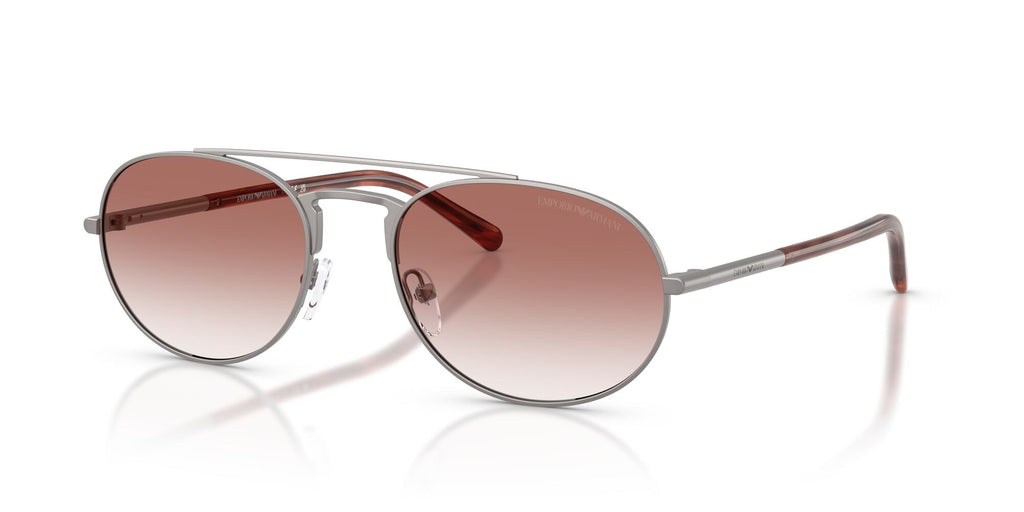 Emporio Armani 0EA2171 30038D 57 Matte Gunmetal/ Clear Gradient Pink