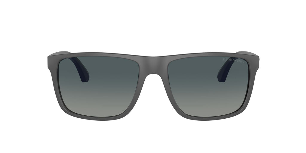 Emporio Armani 0EA4033 50604U 56 Matte Grey/ Gradient Blue Polarized