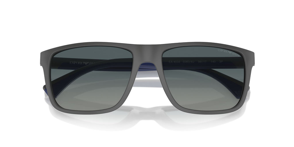 Emporio Armani 0EA4033 50604U 56 Matte Grey/ Gradient Blue Polarized