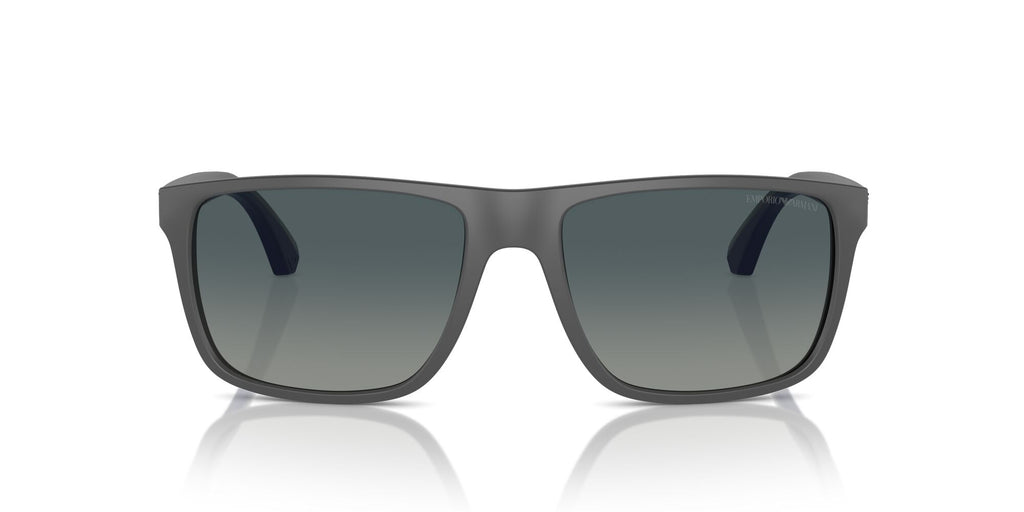 Emporio Armani 0EA4033 50604U 56 Matte Grey/ Gradient Blue Polarized