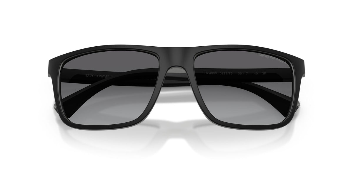 Emporio Armani  0EA4033 5229T3 56 Rubber Black & Grey/ Gradient Grey Polarized 56 / Plastic / Plastic
